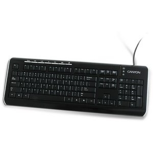 Keyboard CANYON CNR-KEYB7B USB,  Juoda