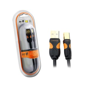 CANYON (USB Type A 4-pin (Male) - USB Type B 4-pin (Male), Gold Plated Connectors, 2m) Juoda