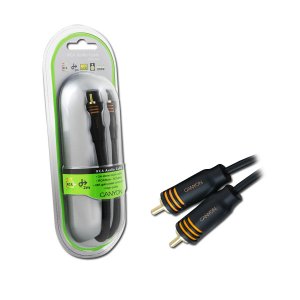 Audio Cable CANYON (RCA (Male) - RCA (Male), Gold Plated Connectors, 2m)   Juoda