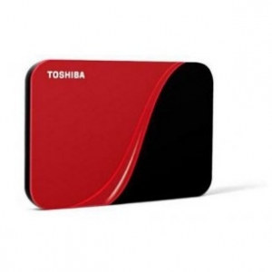 TOSHIBA  Art 2.5",500GB,USB 2.0, Juoda Raudona