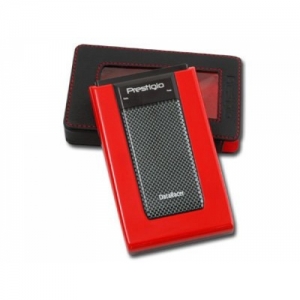 PRESTIGIO HDD 2.5",320GB,USB 2.0,eSATA,  Juoda Raudona