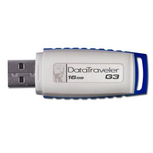 KINGSTON 16GB USB 2.0 DataTraveler I Gen 3, Balta  Mėlyna