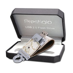 PRESTIGIO 8GB USB 2.0,  Baltas