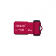 KINGSTON 8GB USB 2.0, DataTraveler 108, Raudona