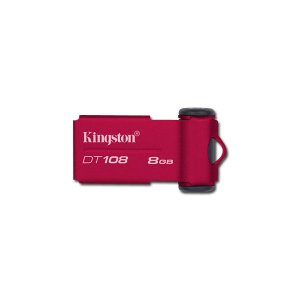 KINGSTON 8GB USB 2.0, DataTraveler 108, Raudona