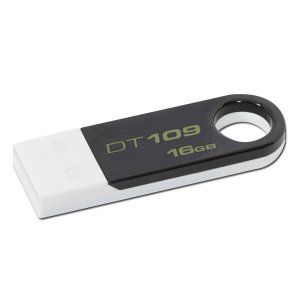 KINGSTON 16GB USB 2.0, DataTraveler 109 Juoda