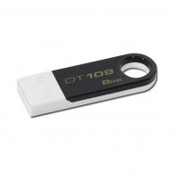 KINGSTON 8GB USB 2.0 DataTraveler 109, Juoda