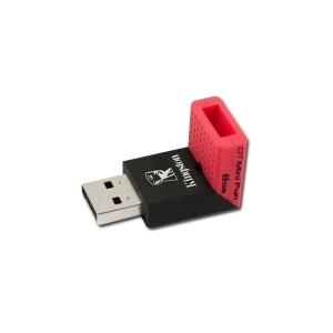 KINGSTON 8GB USB 2.0 DataTraveler Mini Fun Gen 2 Juoda  Raudona