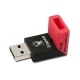 KINGSTON 8GB USB 2.0 DataTraveler Mini Fun Gen 2 Juoda  Raudona