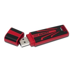 KINGSTON 4GB DataTraveler R400 USB 2.0, Juoda Raudona