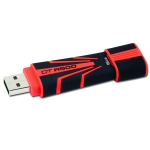 KINGSTON DataTraveler R500 16GB USB 2.0, Juoda  Oranžinė